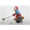 Image 1 : SCARCE VINTAGE NEAR MINT JAPAN LITHO TIN HOCKEY PLAYER WORKING TOY