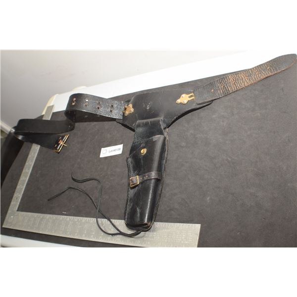 HEAVY LEATHER HOLSTER AND BELT