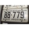 Image 2 : SASKATCHEWAN LICENSE PLATES SET..............1959