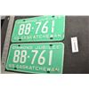 Image 1 : SASKATCHEWAN LICENSE PLATES SET..............1965