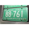 Image 2 : SASKATCHEWAN LICENSE PLATES SET..............1965
