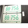 Image 1 : SASKATCHEWAN LICENSE PLATES SET..............1966