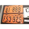 Image 2 : SASKATCHEWAN LICENSE PLATE.S.............1950s
