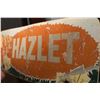 Image 2 : HAZLET SASKATCHEWAN ANTIQUE LICENSE PLATE TOPPER REFLECTIVE GLASS LETTERS