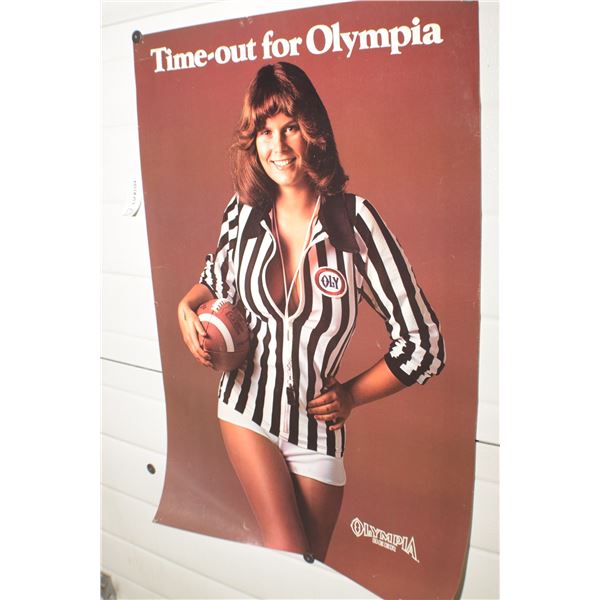 OLMPIC BEER POSTER 1979