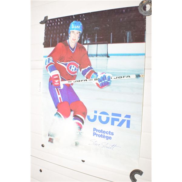 VINTAGE DAOUST SKATES MONTREAL CANADIENS STEVE SHUTT POSTER