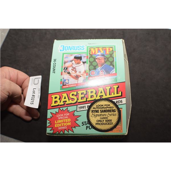 BOX OF BASEBALL CARDS