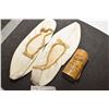 Image 1 : LEATHER LADIES SLIPPERS AND GOLD SPICE FULL TIN WITH COUPON