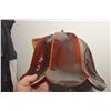 Image 5 : MID CENTURY POTTERY SWAG LAMP . 1 SMALL REPAIRED CHIP