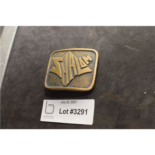 VINTAGE JEWISH HAND MADE BELT BUCKLE