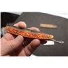 Image 4 : ANTIQUE HUNTING THEME STRAIGHT RAZOR