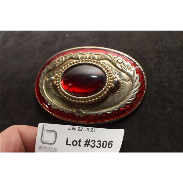 ANTIQUE WESTERN BELT BUCKLE COWBOY