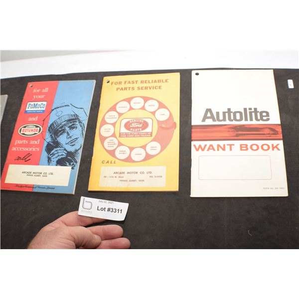 FORD  NOTEBOOKS ANTIQUE