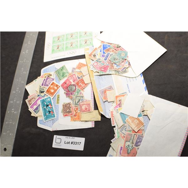 ANTIQUE ESTATE POSTAGE STAMP LOT