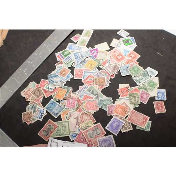 ANTIQUE ESTATE POSTAGE STAMP LOT CANADA