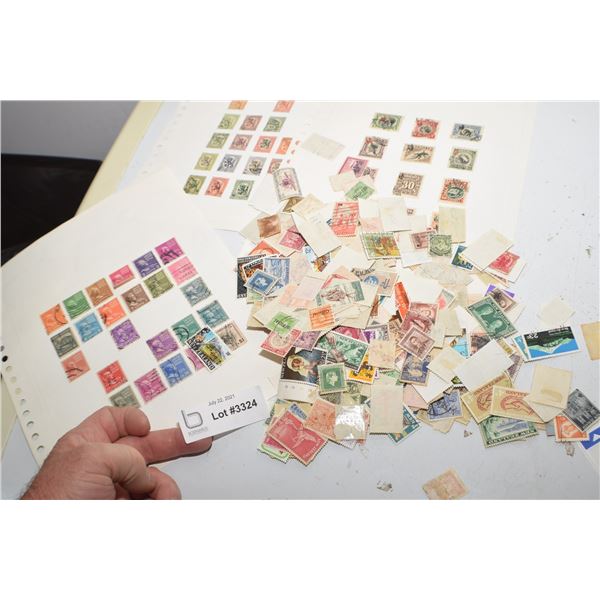 ANTIQUE ESTATE POSTAGE STAMP LOT