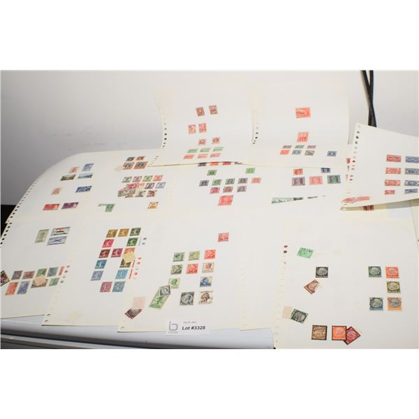 ANTIQUE ESTATE POSTAGE STAMP LOT