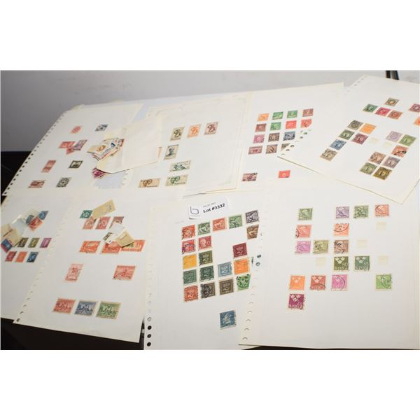 ANTIQUE ESTATE POSTAGE STAMP LOT