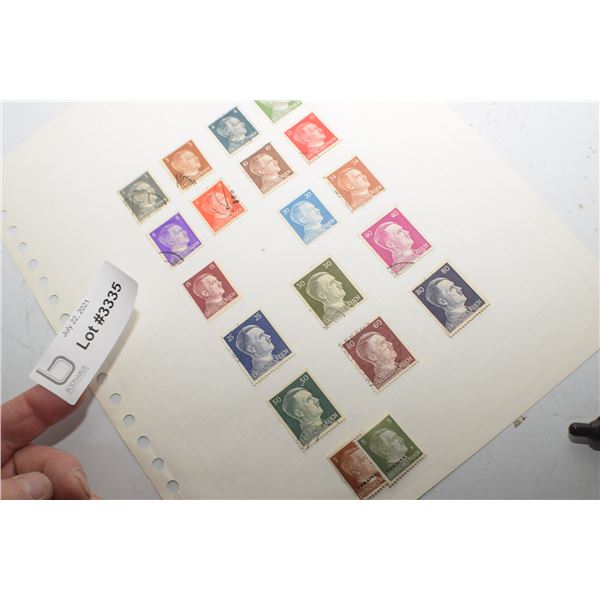 ANTIQUE ESTATE POSTAGE STAMP LOT HITLER NAZI GERMANY