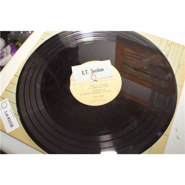 FORD 1958 RADIO RECORD AD FUNNY!