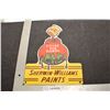 Image 1 : HEAVY PORCELAIN STEEL ADVERTISING FANTASY SIGN......SHERWIN WILLIAMS PAINT