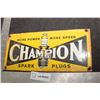 Image 1 : HEAVY PORCELAIN STEEL ADVERTISING FANTASY SIGN......CHAMPION SPARK PLUGS