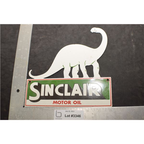 HEAVY PORCELAIN STEEL ADVERTISING FANTASY SIGN......  SINCLAIR MOTOR OIL