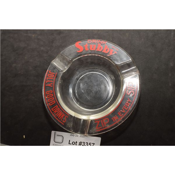 STUBBY SODA  ANTIQUE ADVERTISING ASHTRAY