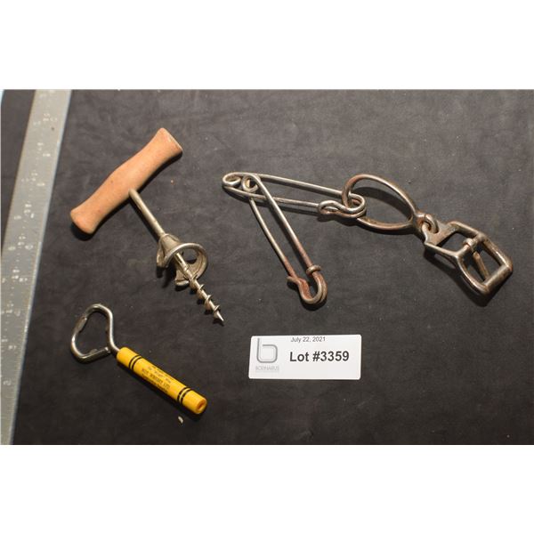 ANTIQUE CORKSCREW ETC