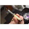 Image 3 : ANTIQUE BONE HANDLED KNIFE AND TINY STRAIGHT BLADE