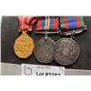 Image 2 : WWII CANADA CANADIAN SOLDIER 3 MEDALS  / RIBBONS AND BAR