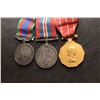 Image 3 : WWII CANADA CANADIAN SOLDIER 3 MEDALS  / RIBBONS AND BAR