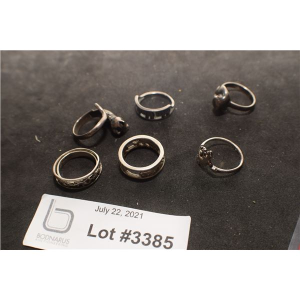 21 GRAMS ANIMAL THEME STERLING RINGS