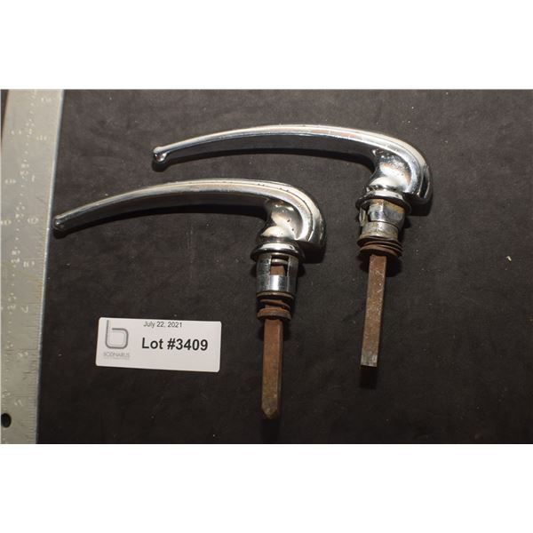 RETRO CHROME WINDOW HANDLE CRANKS STEAM PUNK