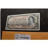 Image 1 : 1954 CANADA CANADIAN $100 MONEY BILL BANK NOTE