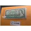 Image 1 : 1954 CANADA CANADIAN $1 MONEY BILL BANK NOTE