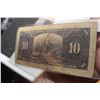 Image 3 : 1937 GORDON TOWERS  CANADA CANADIAN $10 MONEY BILL BANK NOTE