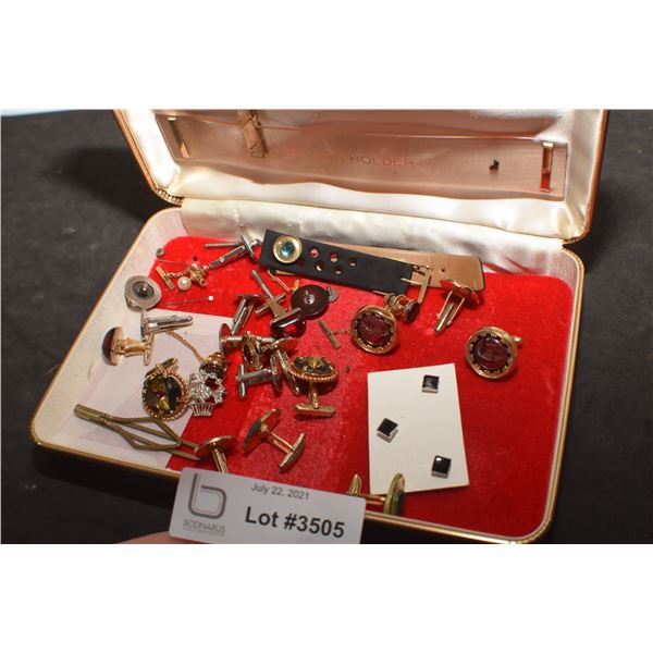 MENS JEWELRY LOT / CASE