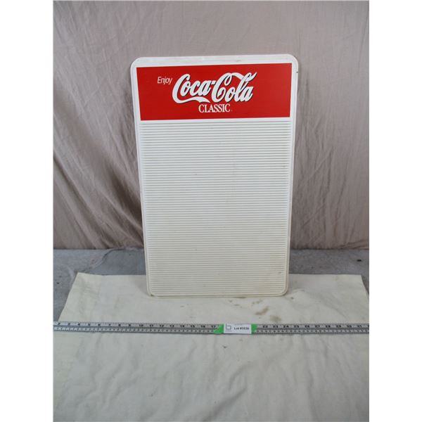 Coca-Cola plastic Menu-board - 14.5"x23.5"