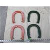 Image 1 : Four Double-Ringer Horse Shoes