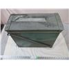 Image 1 : Green Metal Military Crate - 18x8x14