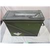 Image 2 : Green Metal Military Crate - 18x8x14