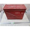 Image 3 : Red Metal Military Crate "pallet filler" - 18x8x14