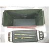 Image 5 : Red Metal Military Crate "pallet filler" - 18x8x14
