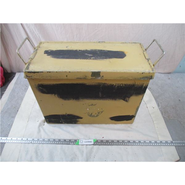 Tan Fiberglass Military Crate 18x10x14