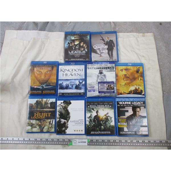 10 Blu-ray movies lot - Army related action movies