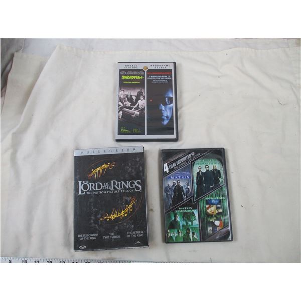 Lord of the Rings DVD Box Set + Matrix 4 movie DVD Set + Terminator