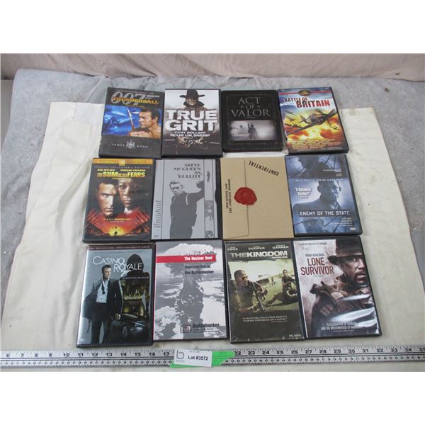 12 DVD Movies - War Related