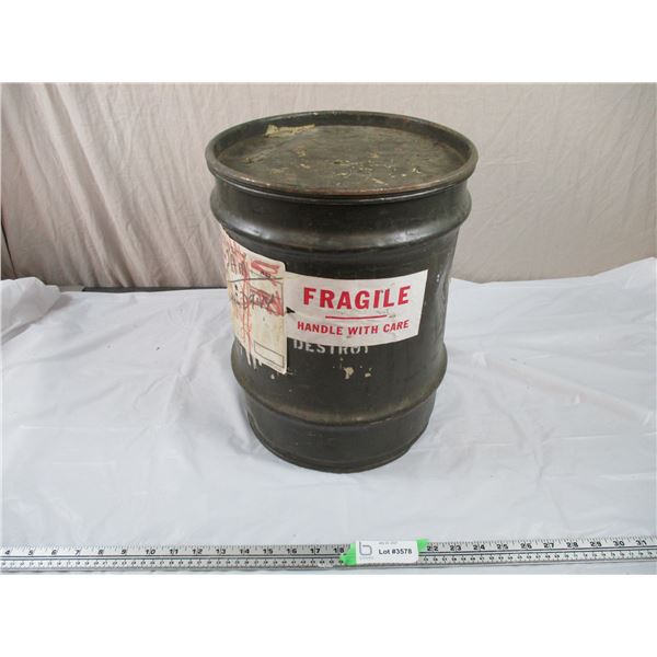 Medium sized militart Drum - 11  diameter, 15  tall