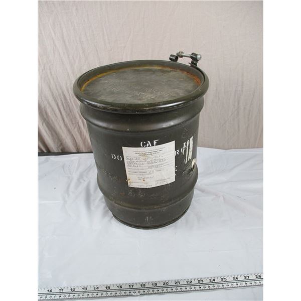 Military Drum - Medium Size, stackable - 12"diameter, 14.5" tall